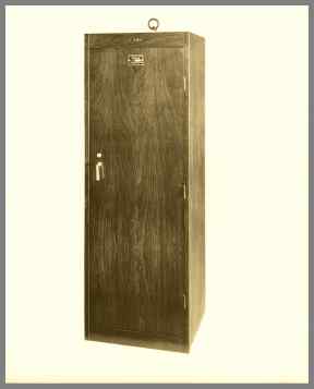 6 foot high woodgrain finished LC-50 D cabinet