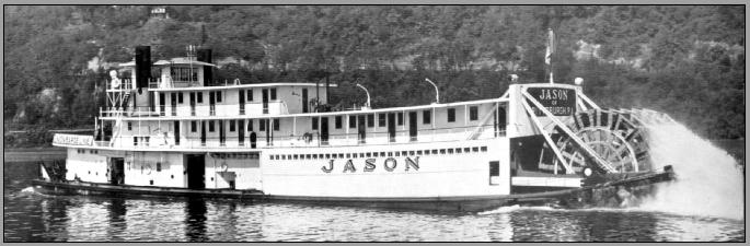 Sternwheeler Jason - B and W photo