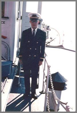 Tom Drake in his Radio Officers uniform