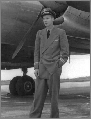 Tom Curtis in TWA Flight Radio Operator's uniform.