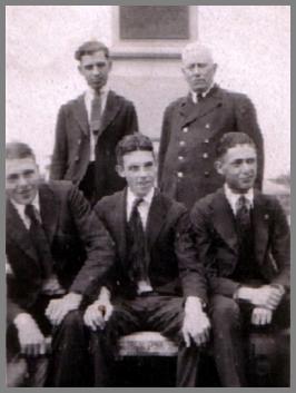 Wilson Edward Weckel Sr. front row, right, in front of the captain.