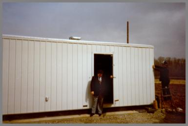 Tony Garofalo at the new Withamsville equipment building in early 1983