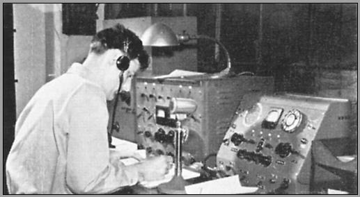 Operator at the WGK operating position about 1950