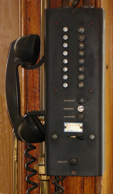 View of Lorain small 3 channel AC powered RX intended for shore use