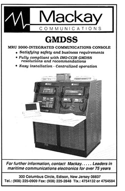 Mackay advertisement for small 2 bay communications consile