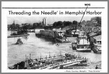 Memphis Harbor showing WJG's first location