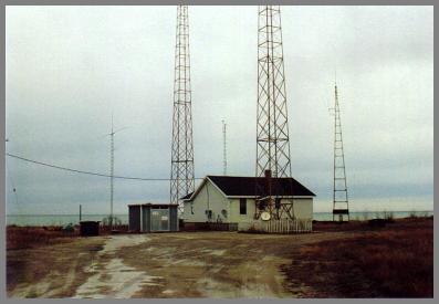 WLC building and towers on 11/28/97 - It's last day of operation. SK
